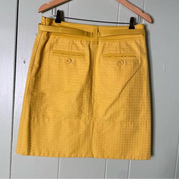 Marc by Marc Jacobs‎ Yellow A Line Belted Button Down Cargo Pocket Skirt Size 8 - Picture 2 of 7